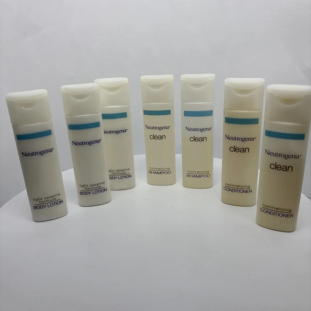 NEW NEUTROGENA Lot Of 7‎ Travel Size Conditioner, Shampoo, Body Lotion